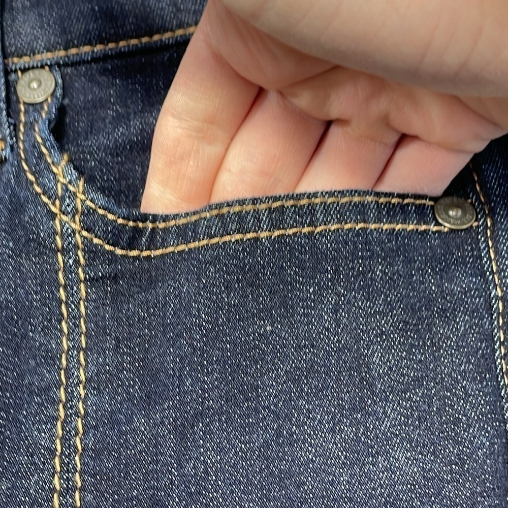7 For All Mankind Jeans Womens 25 Blue Ankle Gwenevere Skinny Front Seam Denim - Picture 6 of 14